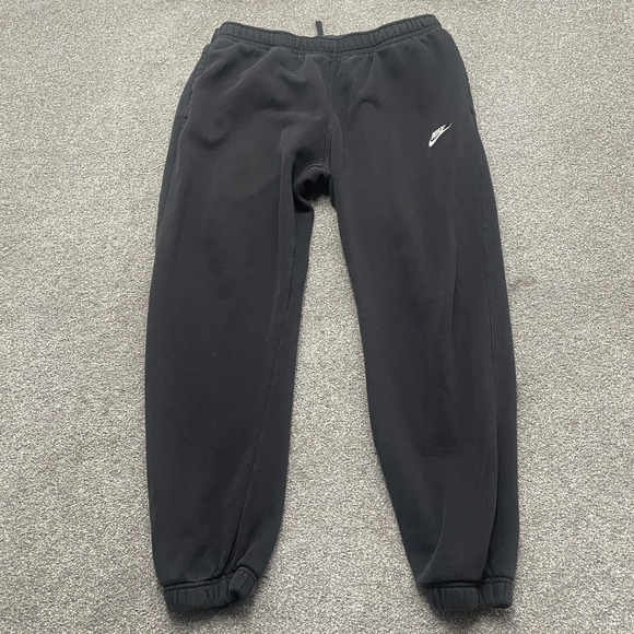Nike Jogger Pants Mens XL Athletic Sweatpants Drawstring Waist Black Embroidered - Picture 1 of 11